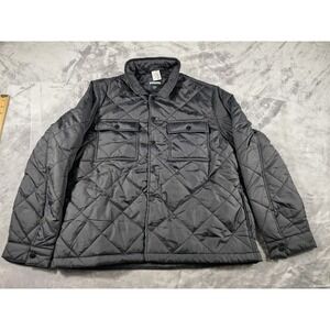 NWT‎ RSQ Mens Quilted Nylon Lightweight Casual Jacket Black Size Medium